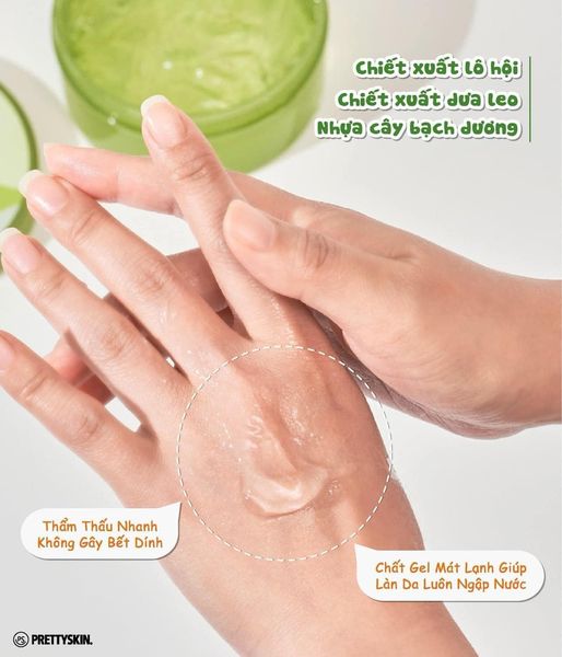 Gel dưỡng rau má jeju cica soothing gel. Làm dịu tức thì làn da kích ứng