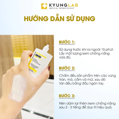 Kyung Lab Kem chống nắng UV Protection Sun Block 50ml giúp ngăn ngừa các chất gây viêm xâm nhập vào tế bào