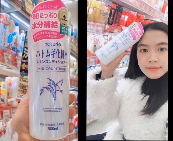 Ưu điểm nổi bật của Nước Hoa Hồng Naturie Hatomugi Skin Conditioner 500ml Hạt Ý Dĩ