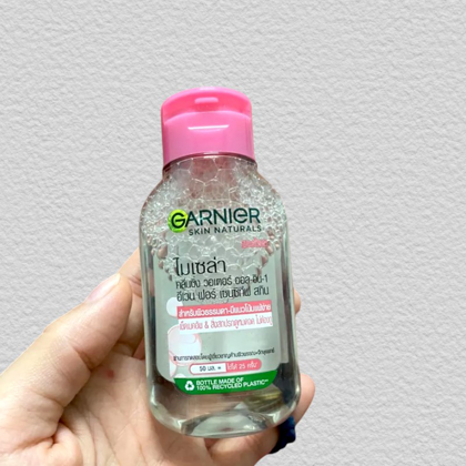 Nước Tẩy Trang Garnier Nắp Hồng Micellar Cleansing Water Cho Da Nhạy Cảm 5ml