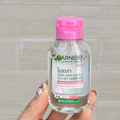 Nước Tẩy Trang Garnier Nắp Hồng Micellar Cleansing Water Cho Da Nhạy Cảm 5ml