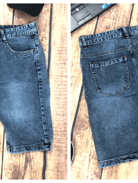 Xưởng sỉ quần short jean nam màu xám xanh