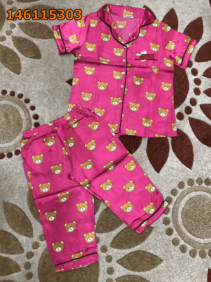 Đồ bộ Pijama đẹp quần lỡ vải phi bóng