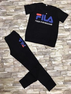 Đồ bộ thun dẽo quần dài in chữ FILA