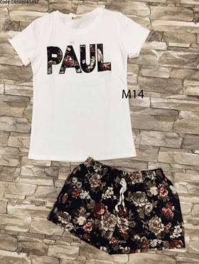Đồ bộ quần ngắn chữ Paul