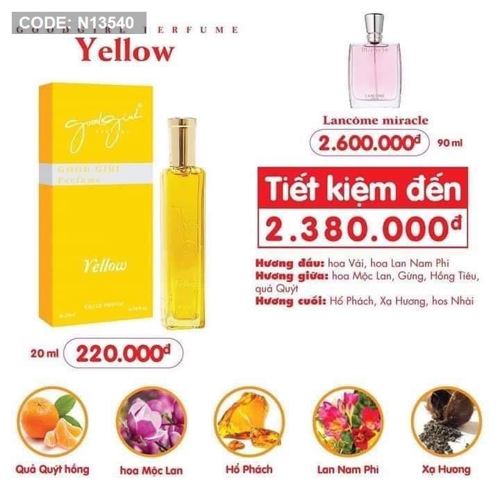 Bộ sưu tập mới Charme Good Girl Perfume 20ml