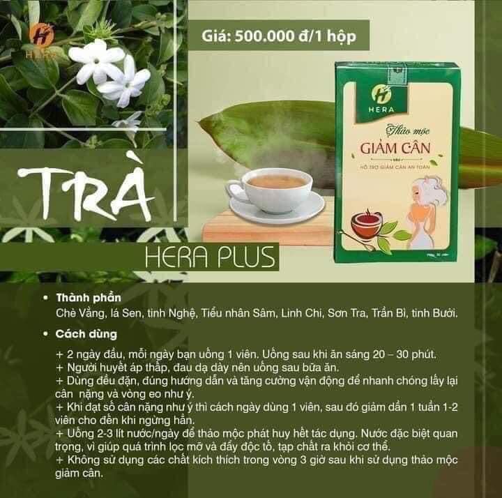 Công dụng trà giảm cân Hera Plus có hiệu quả không?