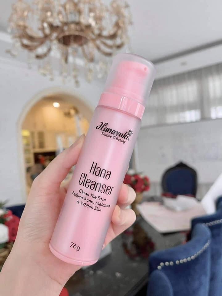 Sữa rửa mặt không bọt Hana Cleanser mini Hanayuki chính hãng