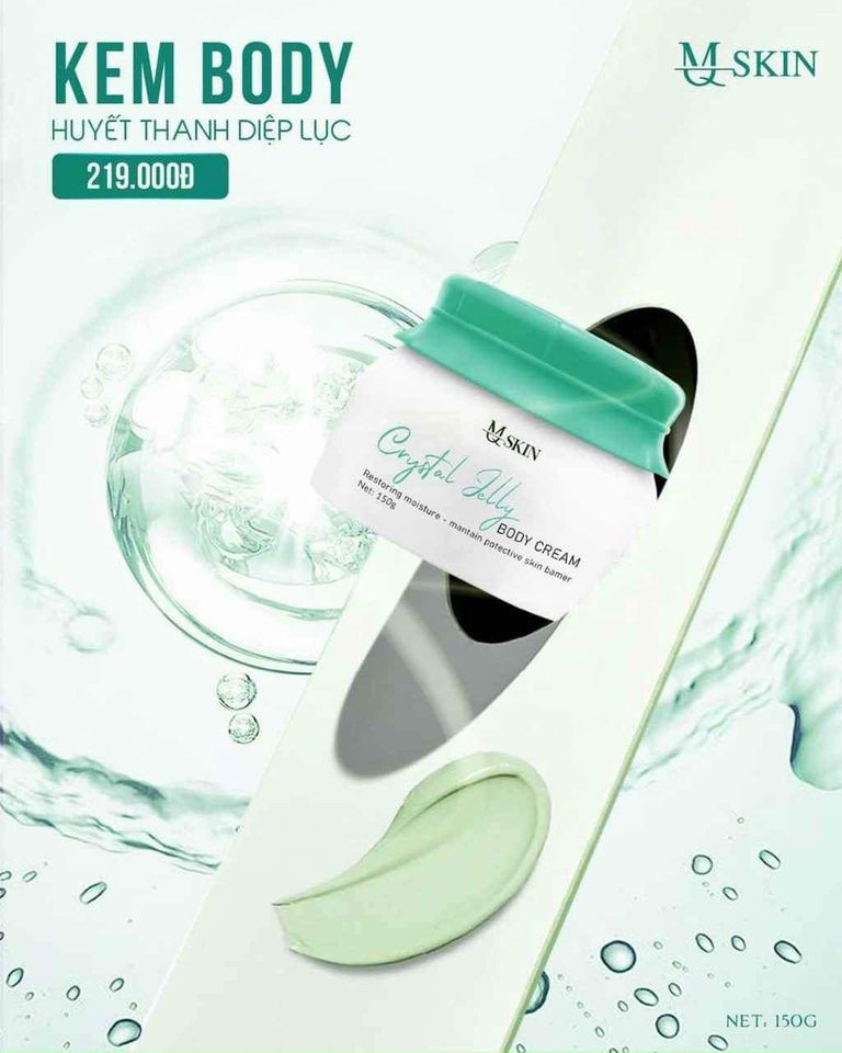 Đẹp tỏa nắng như nữ thần với kem body huyết thanh diệp lục MQ SKIN