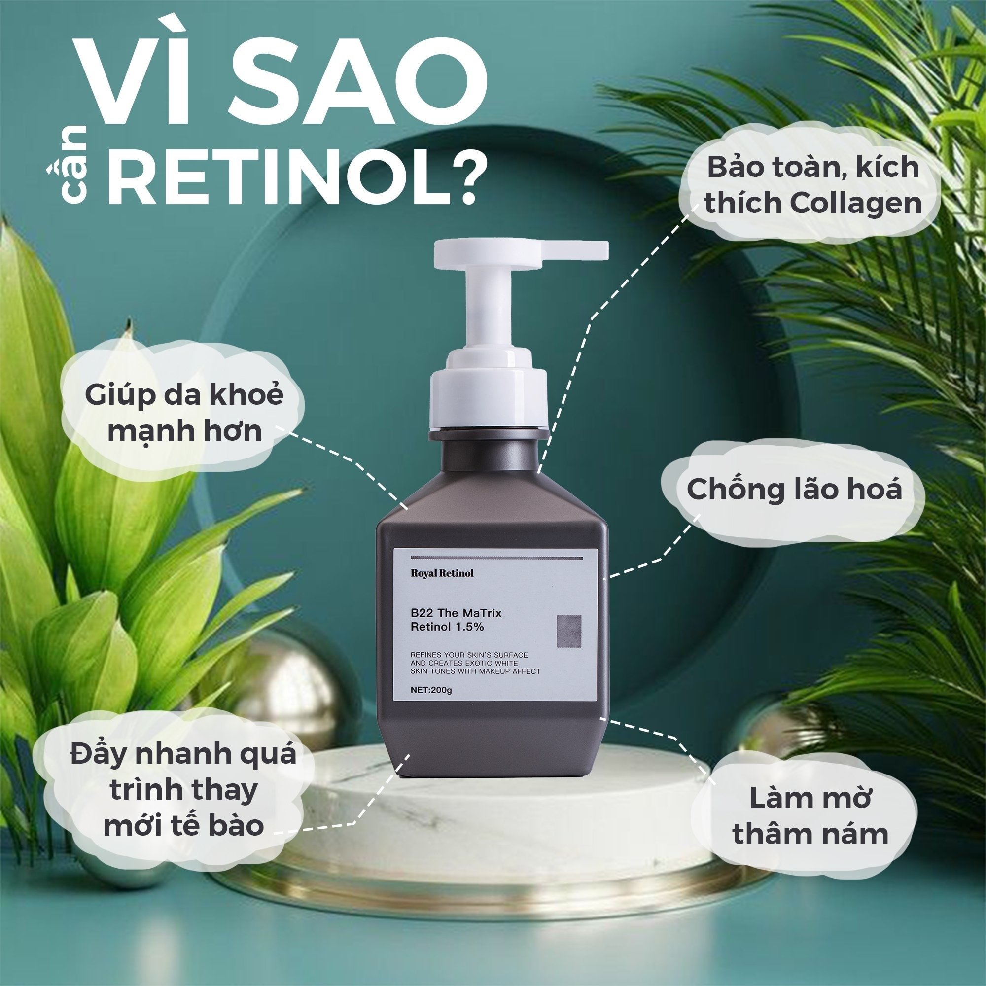 Phân biệt hàng giả Retinol B22 The matrix