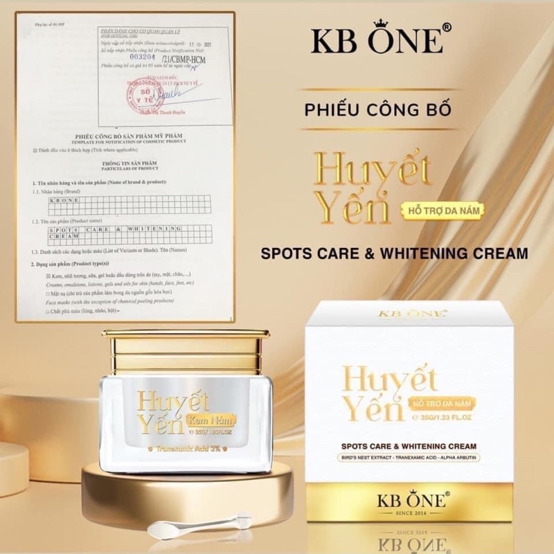 Kem Dưỡng Huyết Yến Phục Hồi KB One