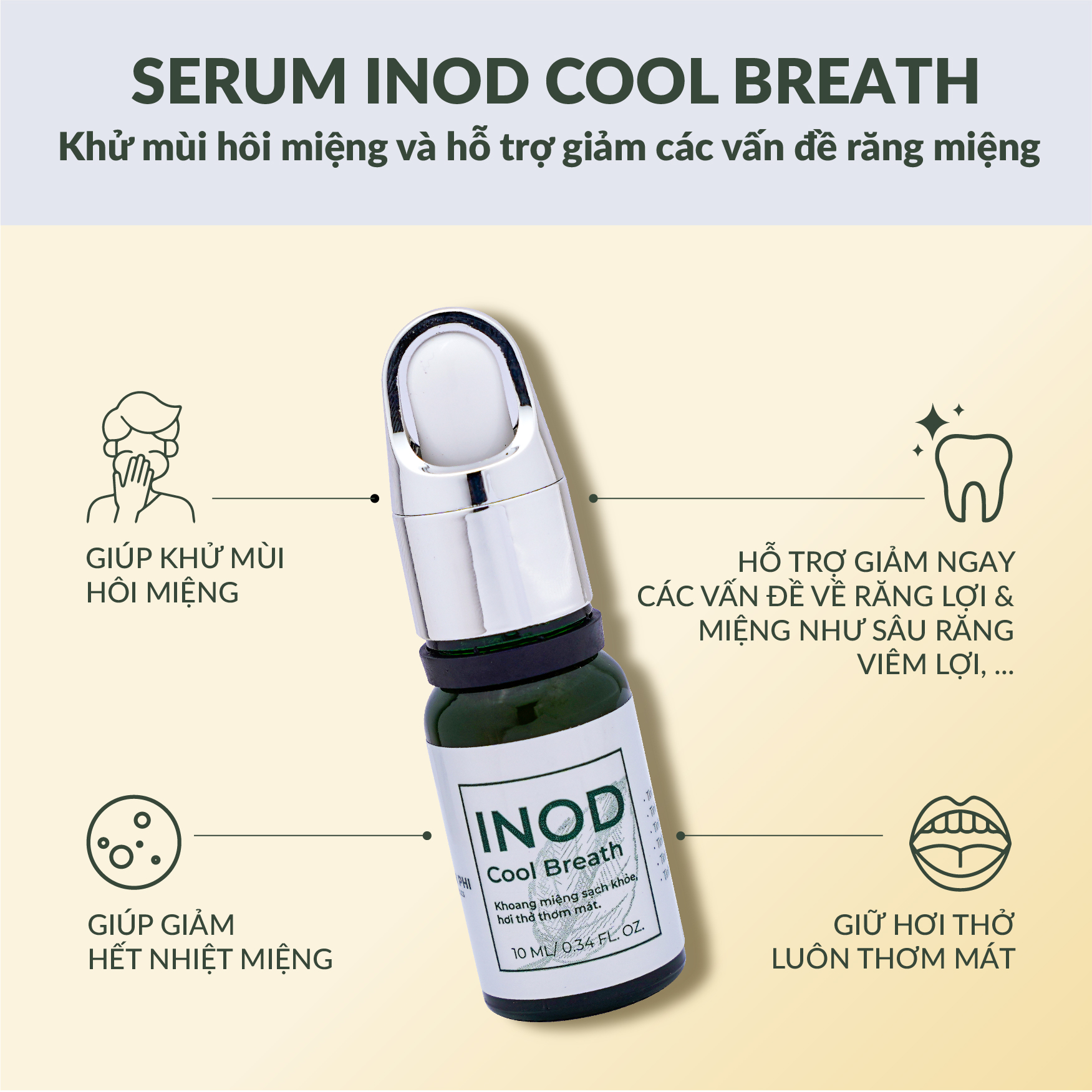 Tạm Biệt Mùi Hôi Răng Miệng Khó Chịu Với Serum Inod Cool Breath Huyền Phi