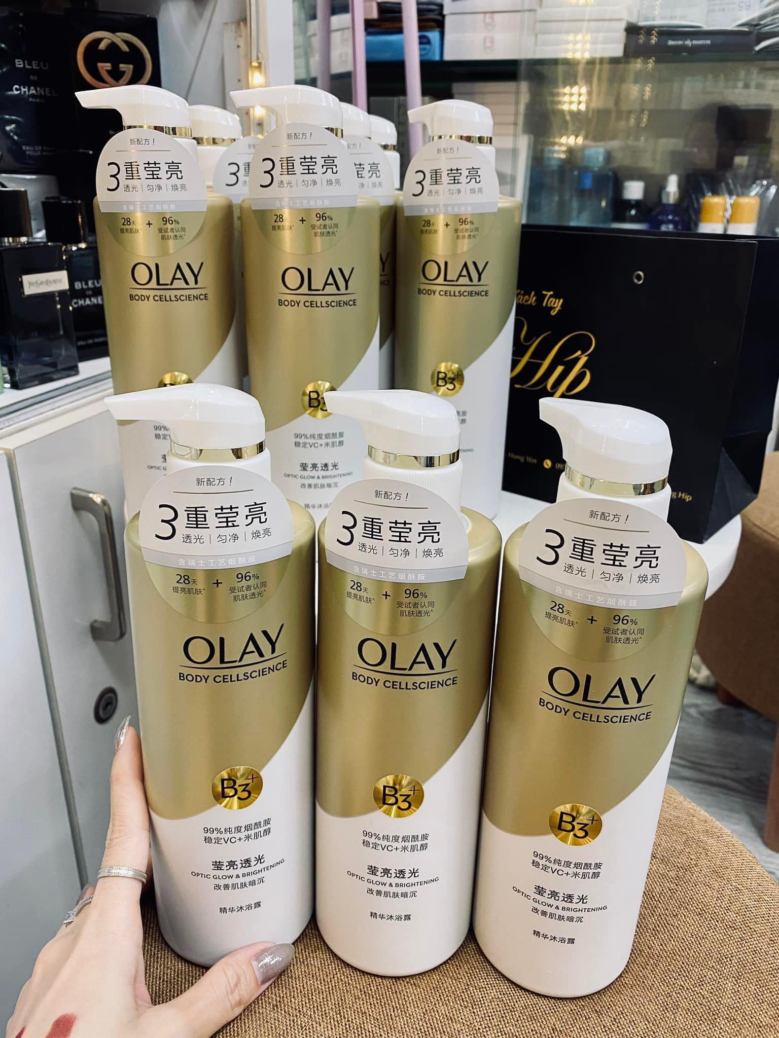 Sở Hữu Làn Da Mịn Trắng Sạch Với Sữa Tắm Trắng Da OLAY B3 Vitamin C Bản Trung