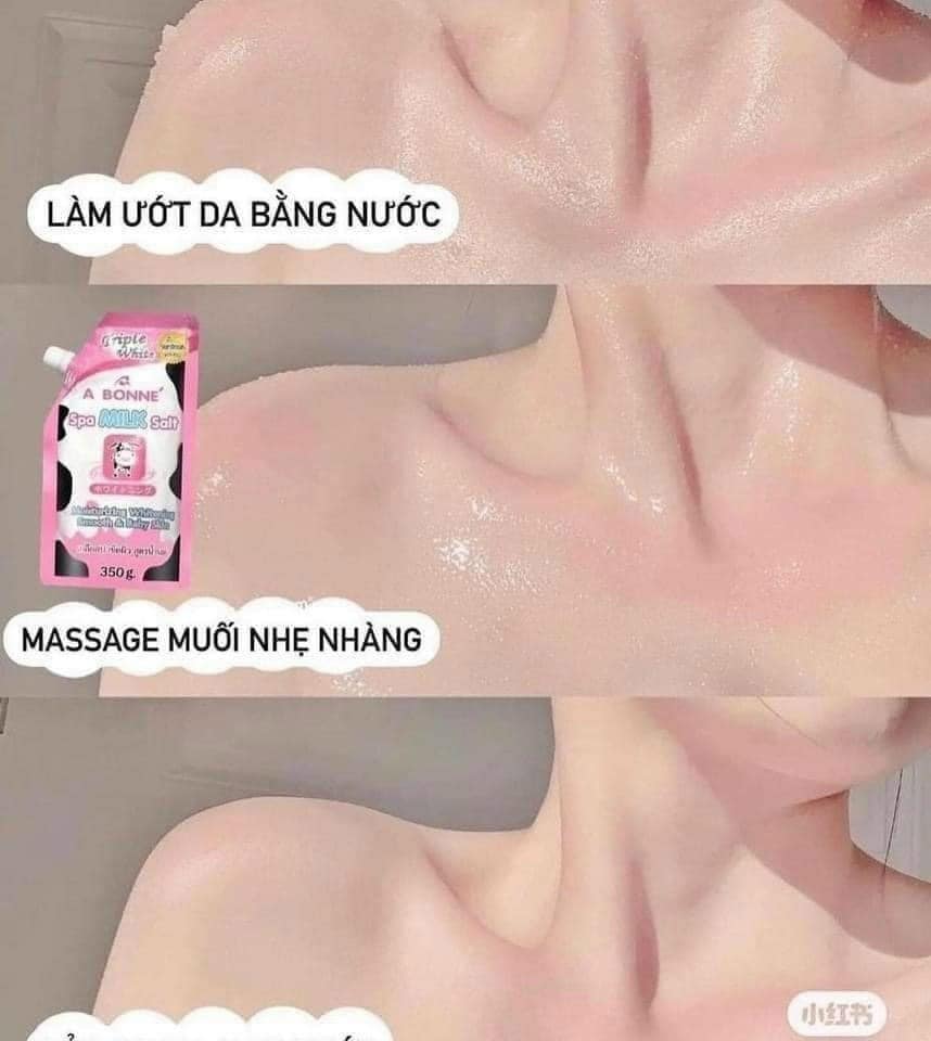 Trắng Hồng Mịn Màng Với Muối Tắm Sữa Bò Tẩy Tế Bào Chết Đến Từ Thái Lan