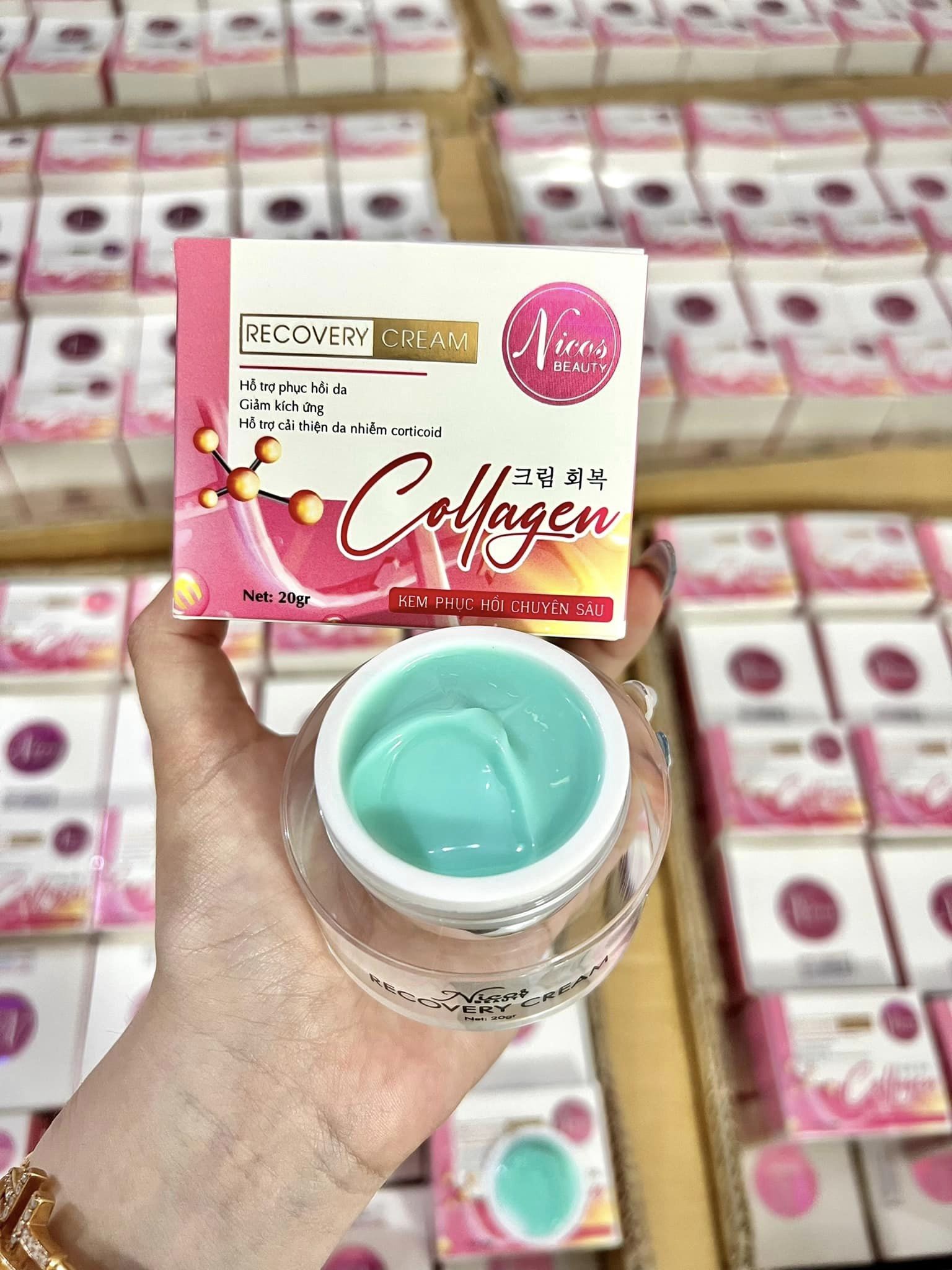 Kem Face Nicos Phục Hồi Chuyên Sâu Collagen-Phục Hồi Làn Da Trắng Sáng Trong Bạn