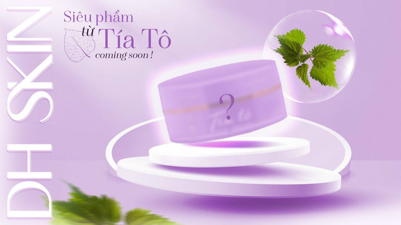 Mặt nạ tía tô DH SKIN giải pháp cho làn da thâm sạm tối màu