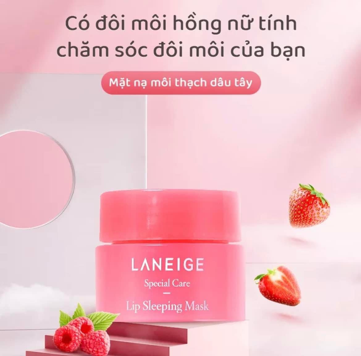 Mặt Nạ Ngủ Môi Laneige Mini 3g Hương Quả Mọng Dâu Tây