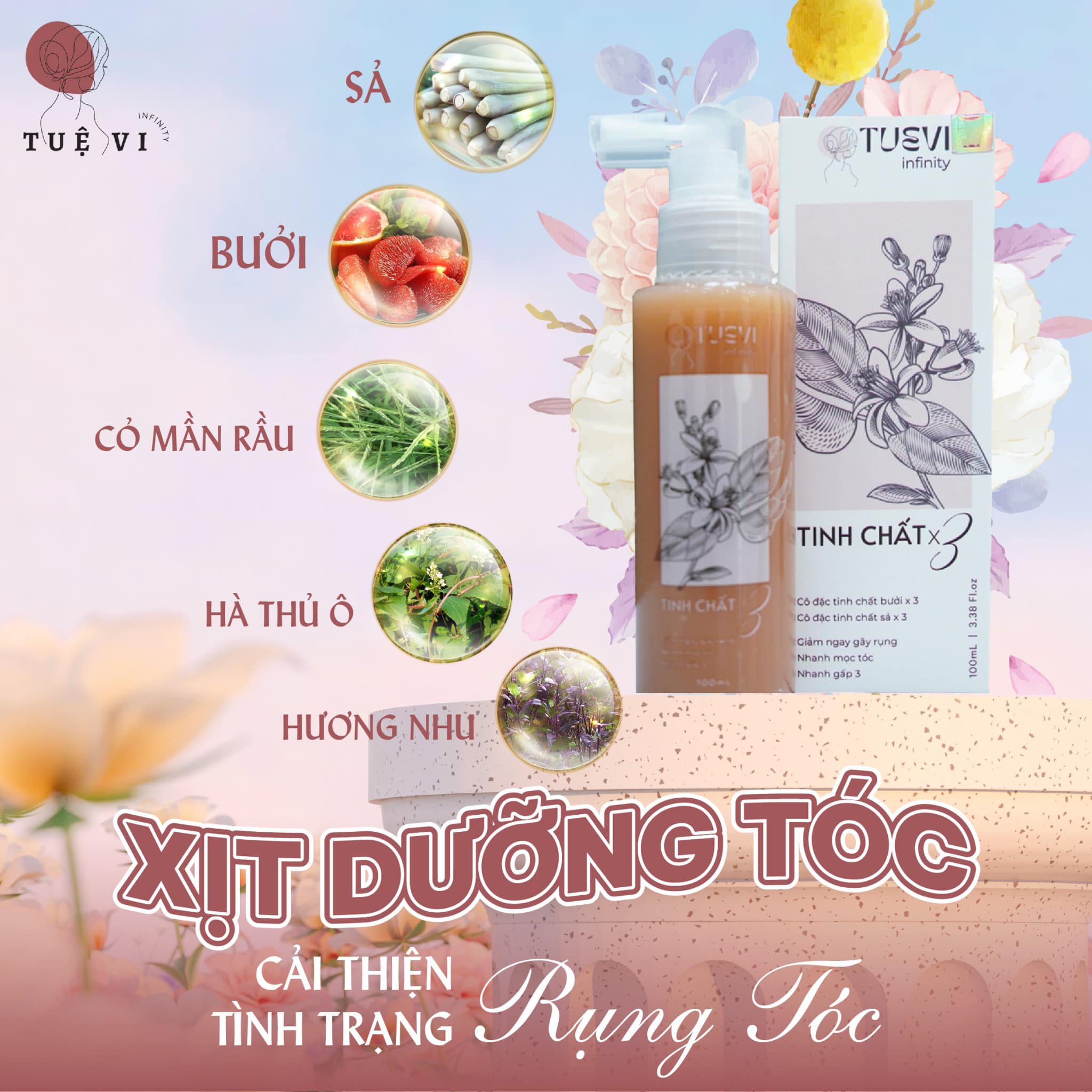 Tinh Chất Sả Bưởi Tuệ Vi Infinity Phiên Bản Mới