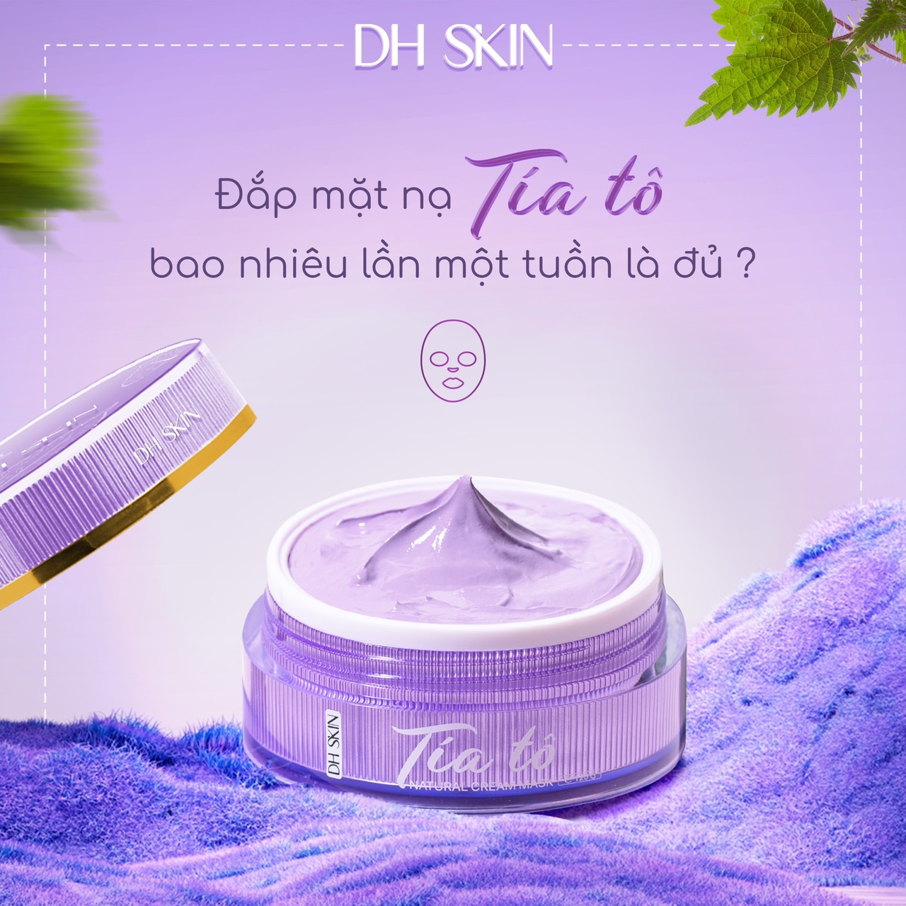 Mặt Nạ Tía Tô DH Skin Dành Cho Da Sạm Nám