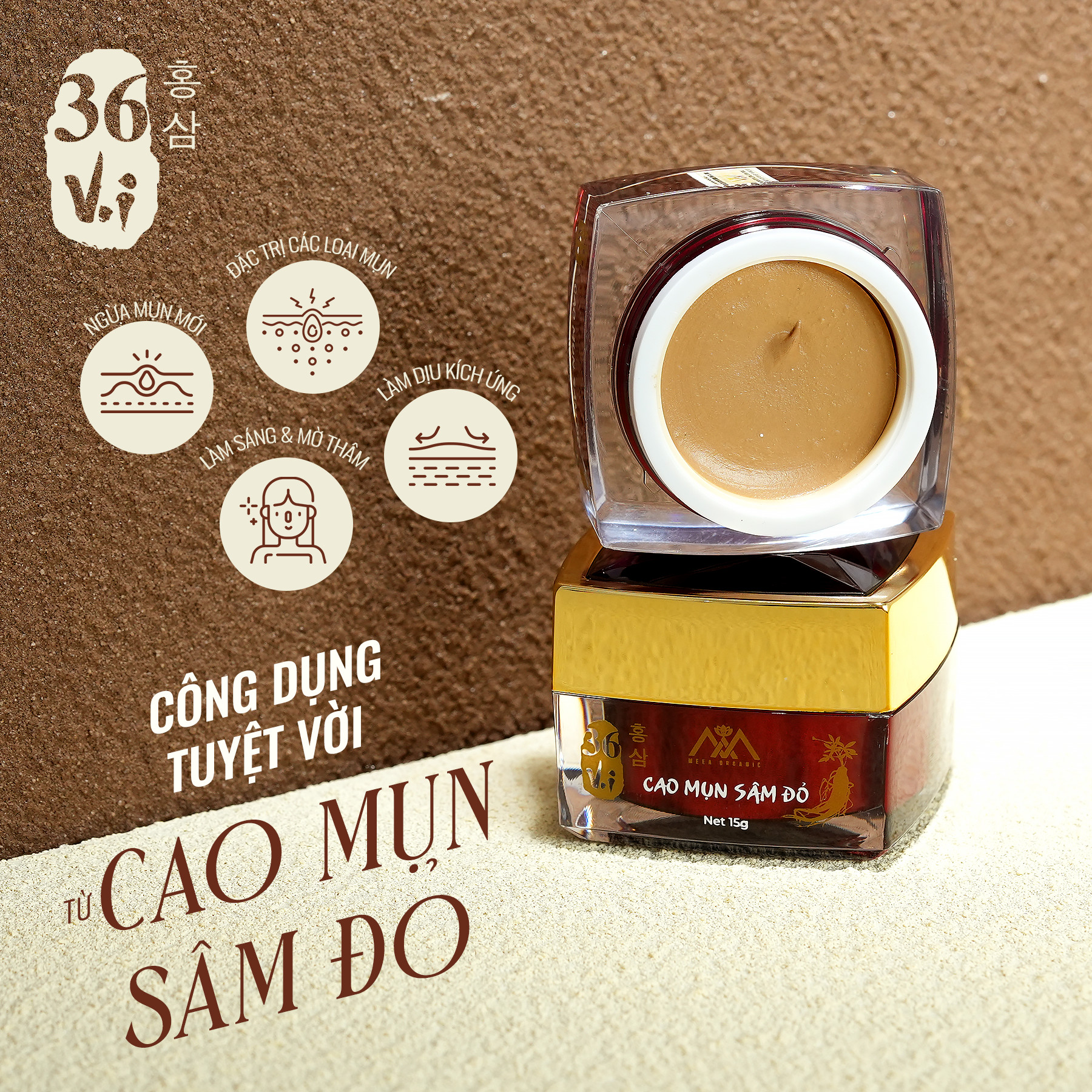 Cao mụn sâm đỏ giải pháp số 1 cho làn da mụn thâm