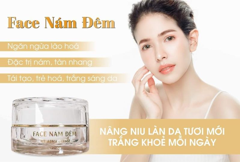 Face Nám Đêm NCollagen trị nám ban đêm an toàn lành tính dịu êm