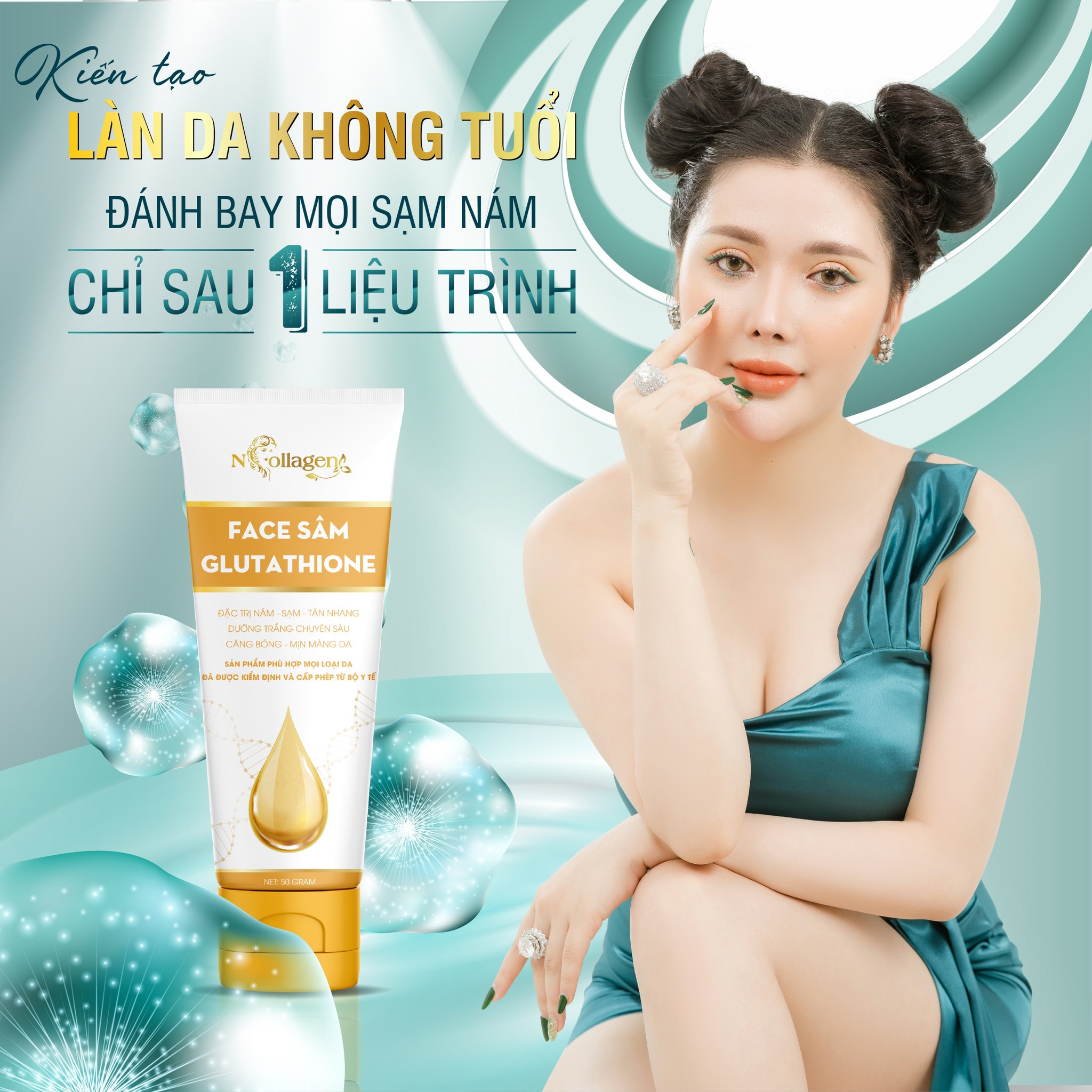 Có Face Sâm Glutathione thì an tâm đuổi nám đi nhanh và đi xa