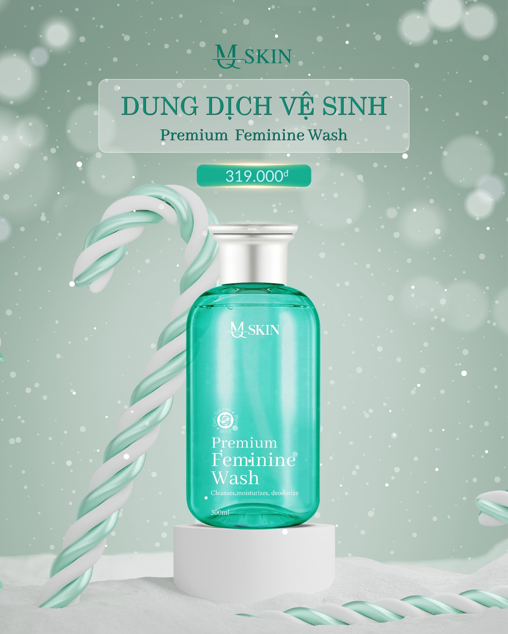 Dung dịch vệ sinh "cô bé" dung dịch vệ sinh MQ Skin - Premium Feminine Wash