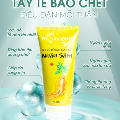 Quyết định tin dùng Tẩy Tế Bào Chết Nhân Sâm của NCollagen luôn đúng đắn.