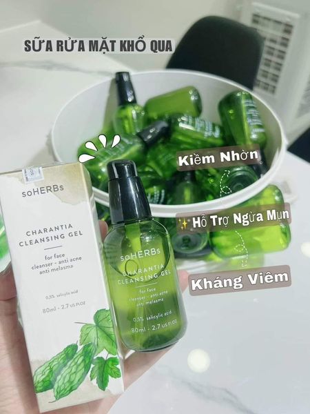 Có sửa rữa mặt Charantia Cleansig Gel làn da sạch mụn khỏe mạnh không còn là ước mơ