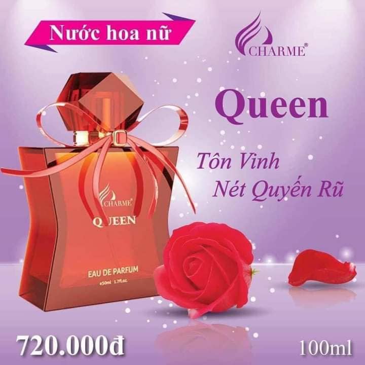 Nước Hoa Charme Queen mang hương thơm quyến rũ gợi cảm nữ tính