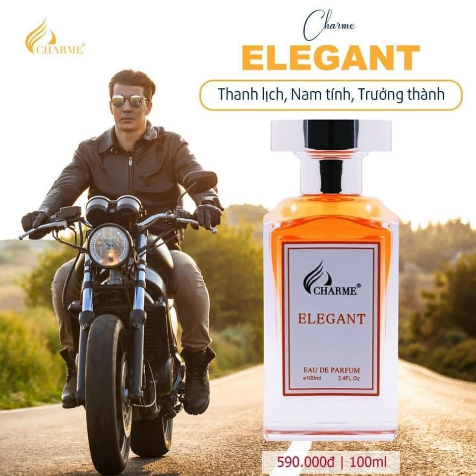 Charme Elegant như một ly rượu ngon sang trọng bền bỉ bám tỏa và nhẹ nhàng vương vấn trên da lâu rất lâu