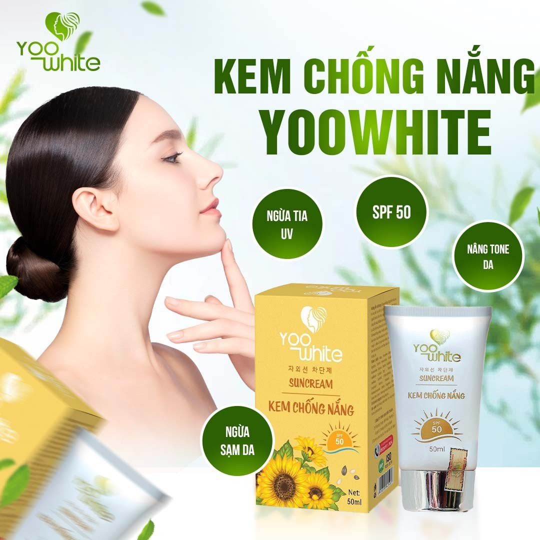 Sạm da vì nắng chuyện nhỏ vì đã có kem chống nắng Yoo White