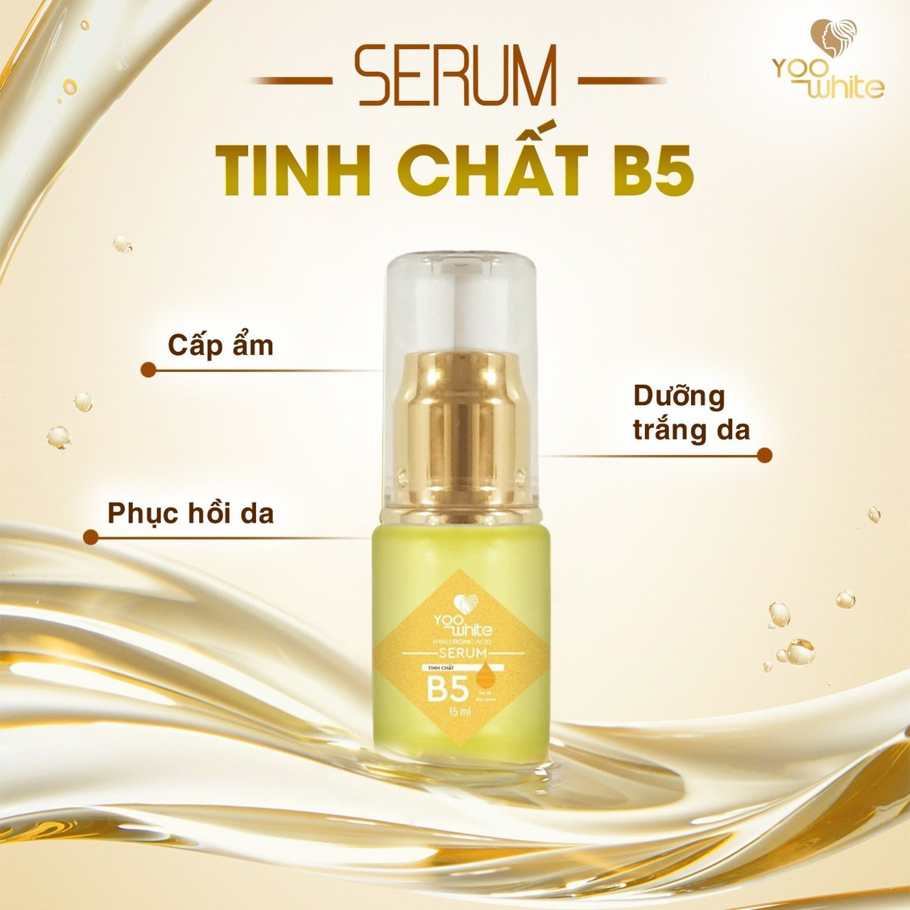 Thời tiết vào hè chúng ta nên làm gì để luôn có làn da căng bóng đây thêm vào giỏ hàng một em Serum với tinh chát B5 nhé