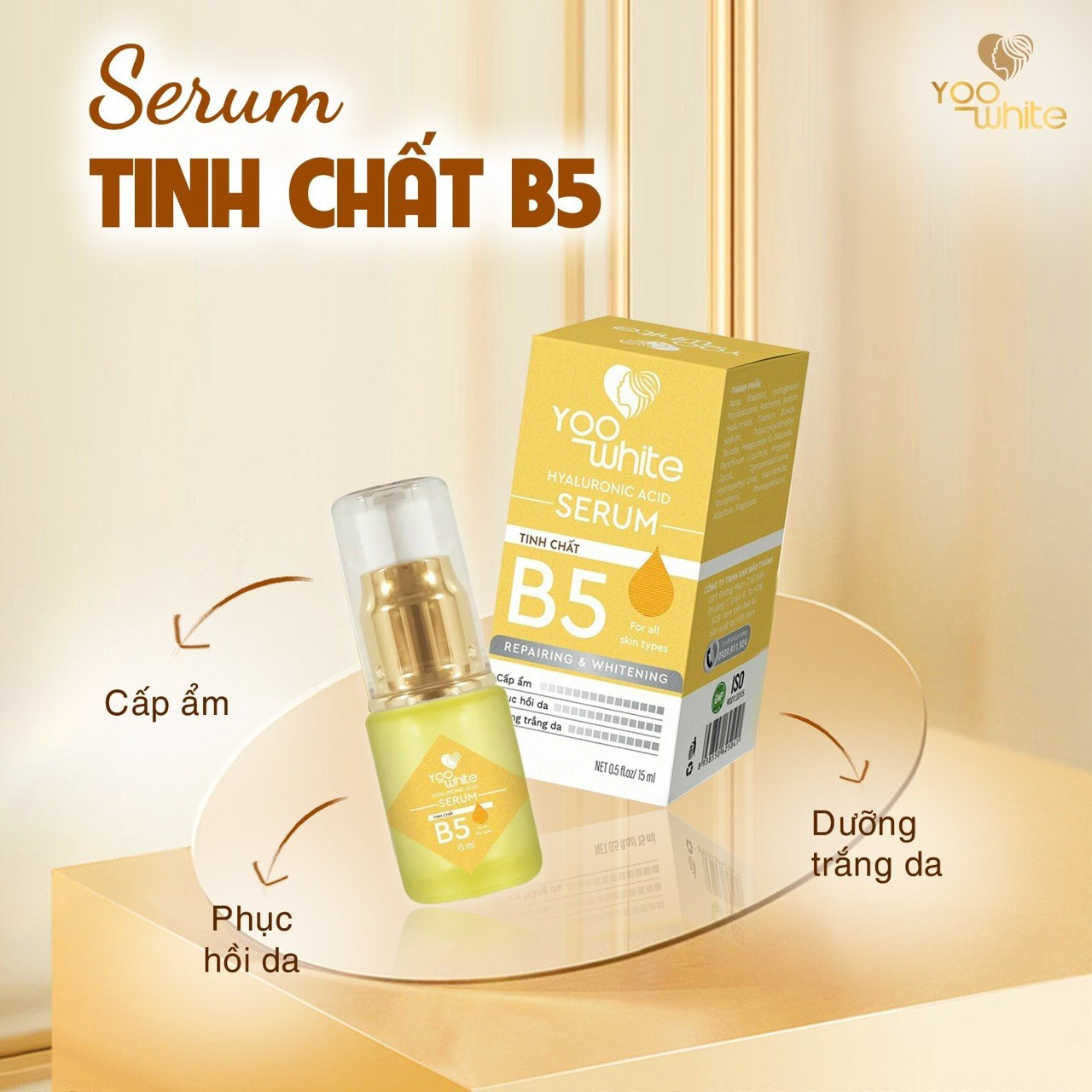 Thời tiết vào hè chúng ta nên làm gì để luôn có làn da căng bóng đây thêm vào giỏ hàng một em Serum với tinh chát B5 nhé