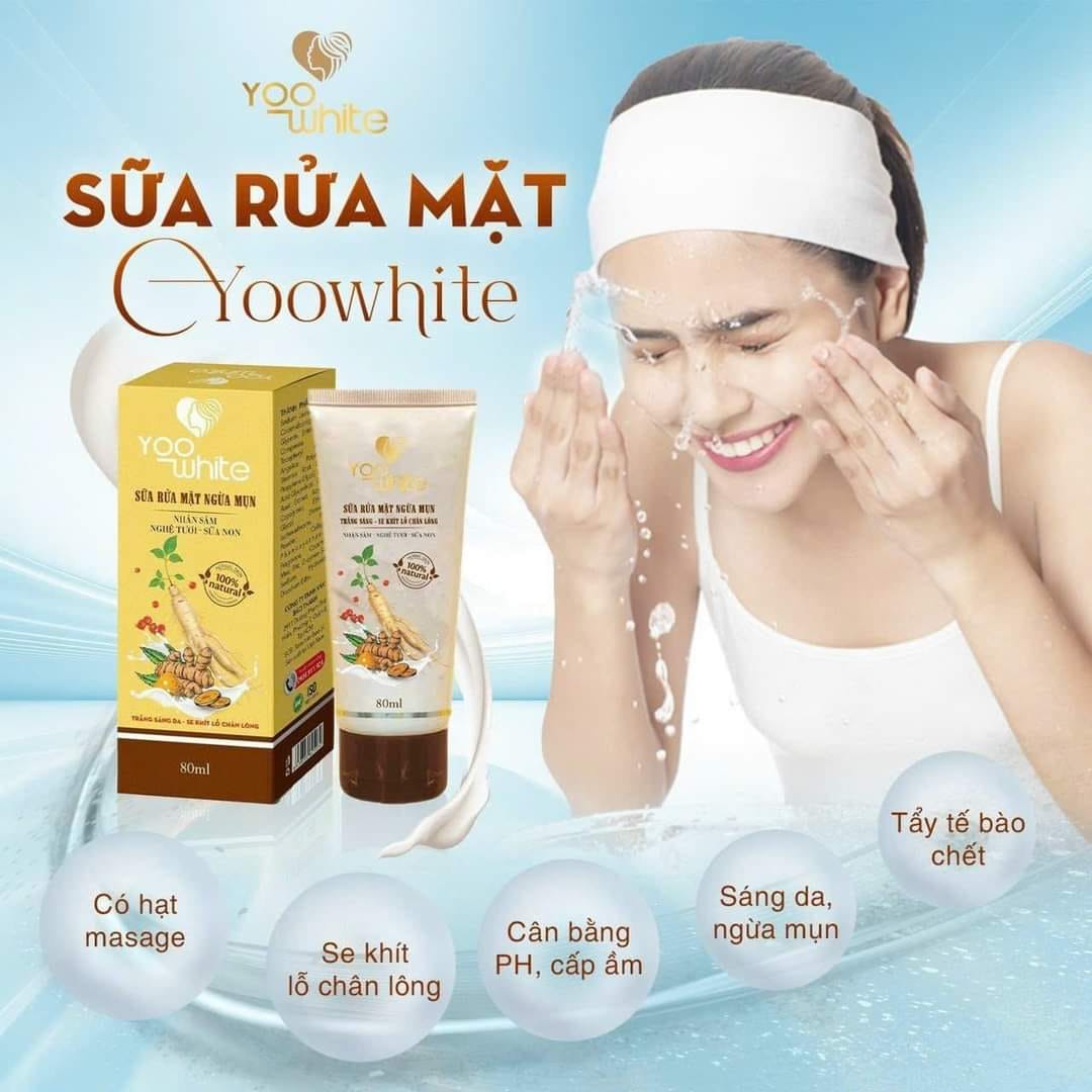 Sữa rửa mặt ngừa mụn Yoo White hiểu mọi điều da yêu trao mọi điều da ước