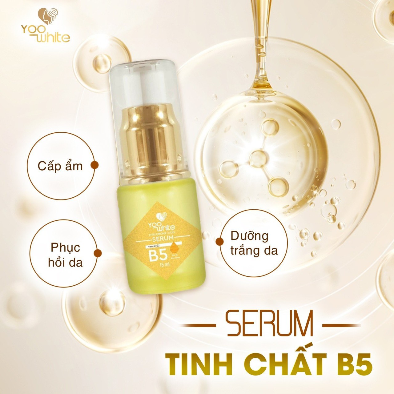 Serum tinh chất B5 Yoo White dướng trắng da chuyên sâu giúp da căng bóng đàn hồi