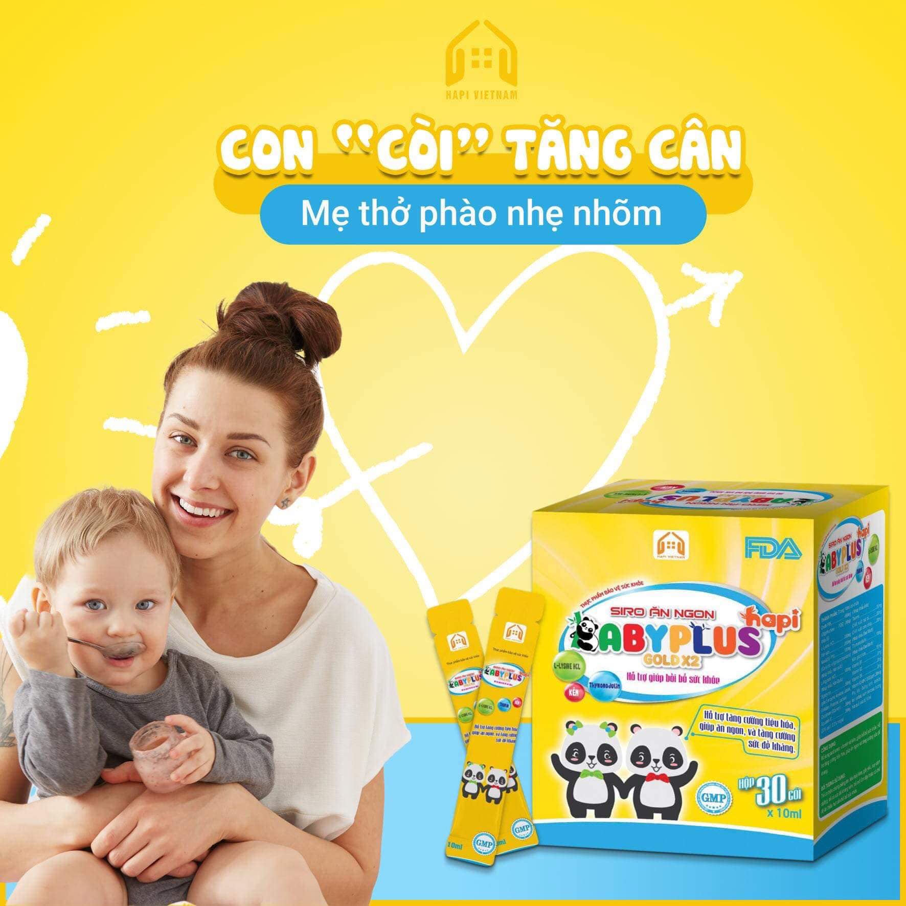 siro ăn ngon baby plus sản phẩm luôn được các mẹ tin dùng