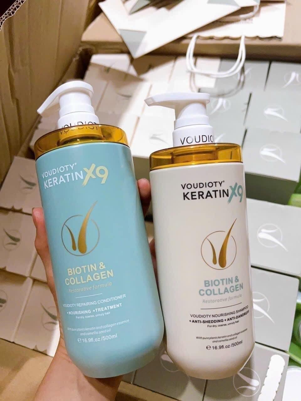 Voudioty Keratin X9 Biotin và Collagen thơm nức lòng người hâm mộ siêu mềm mượt