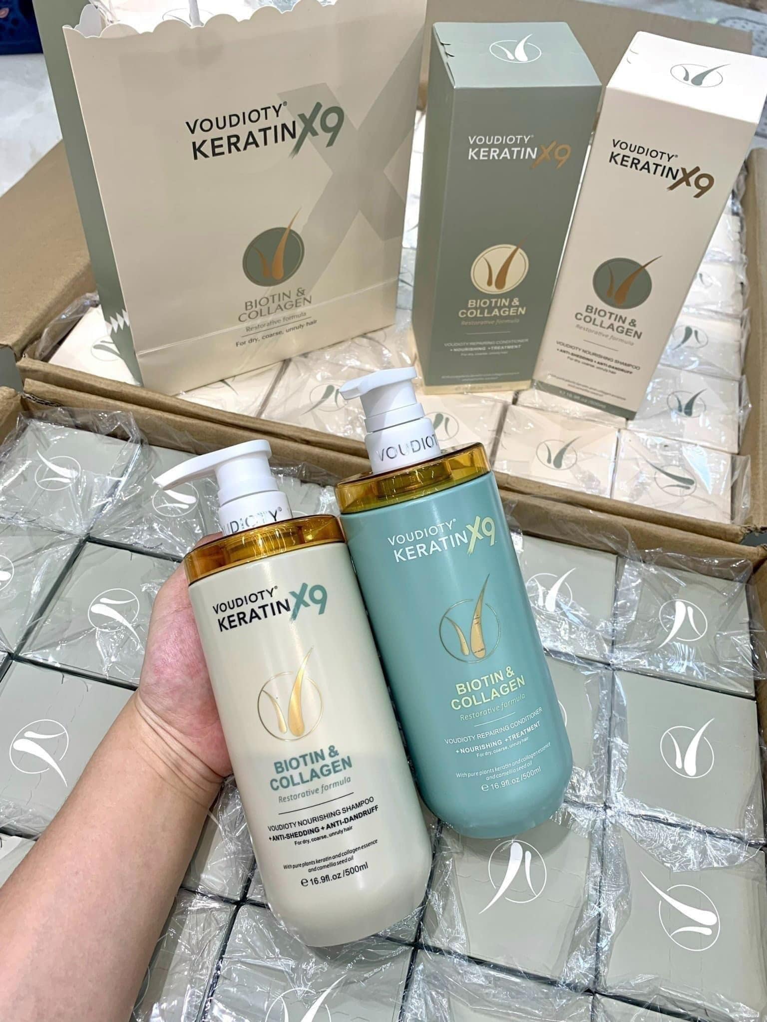 Voudioty Keratin X9 Biotin và Collagen thơm nức lòng người hâm mộ siêu mềm mượt