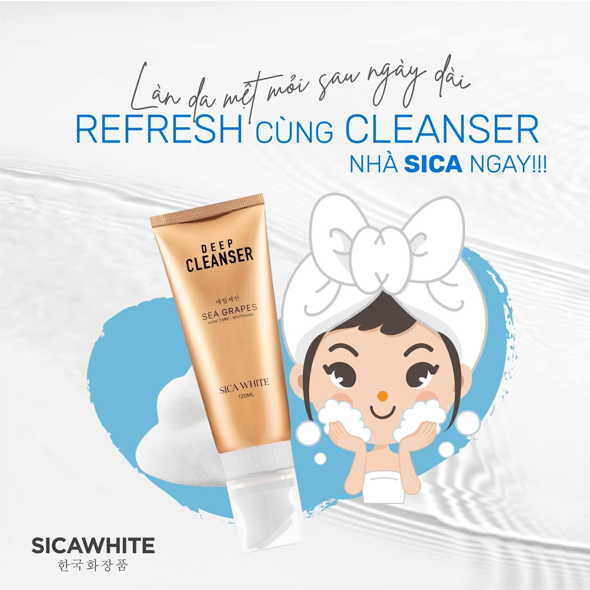 Sạch mịn ngừa mụn kiềm nhờn hiệu quả nhờ sữa rửa mặt SiCa White