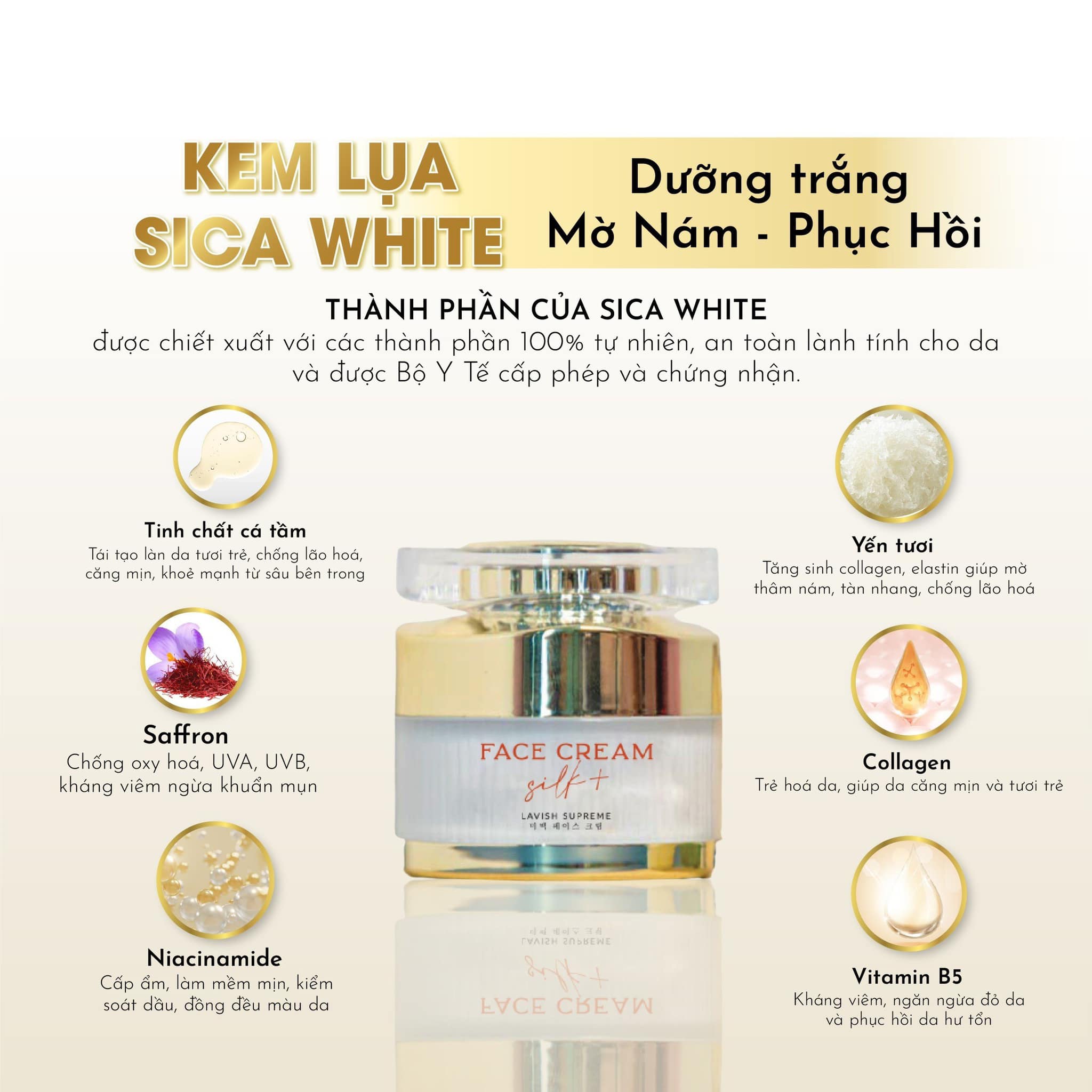 Kem Face SiCA White sự lự chọn hoàn hảo cho cô nàng bận bịu