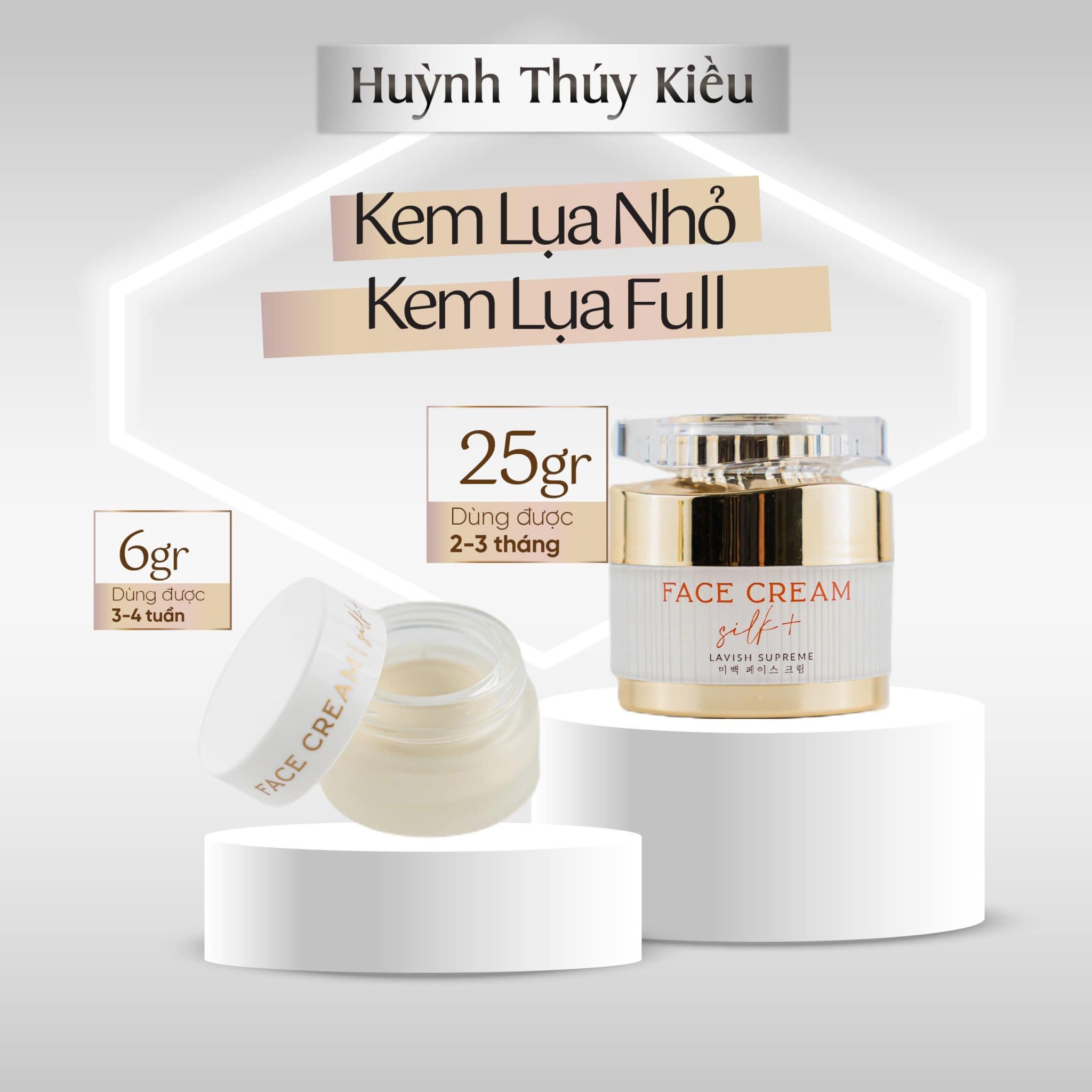 Da mặt khỏe tự tin mặt mộc Combo face lụa SiCa White