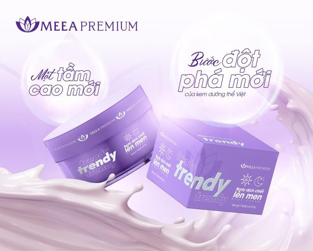 Combo thời thượng nuôi dưỡng làn da hoàn hảo - Kem Body Trendy Meea Origin Dịch Chiết Lên Men