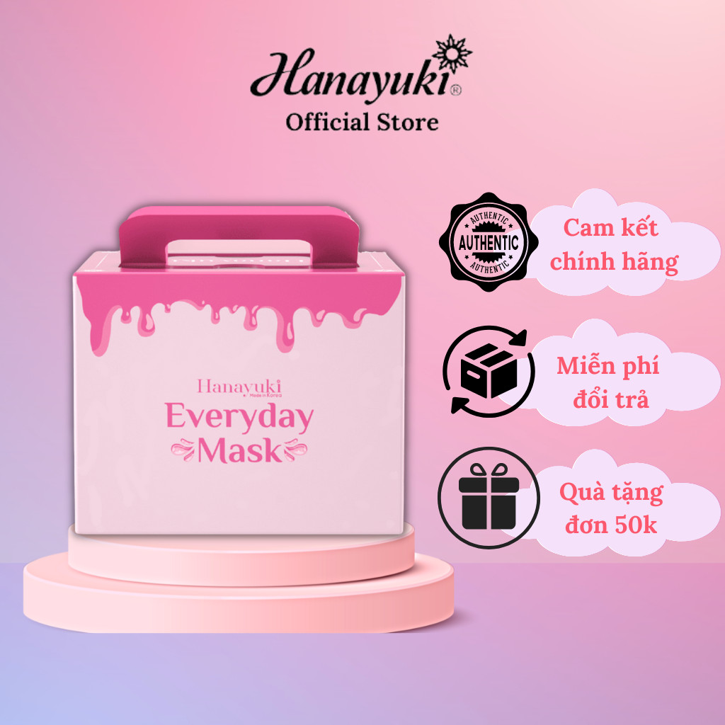 Hộp Mặt Nạ Hanayuki dưỡng da hằng ngày Everyday Mask Hàn Quốc