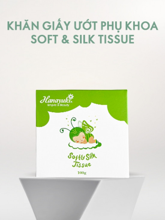 Khăn Giấy Ướt Dung Dịch Vệ Sinh Soft & Silk Tissue Hanayuki