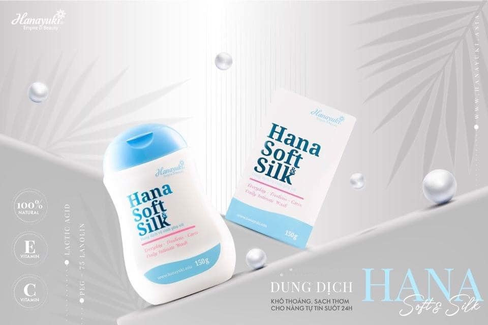 Dung dịch vệ sinh phụ nữ Hanayuki Hana Soft Silk