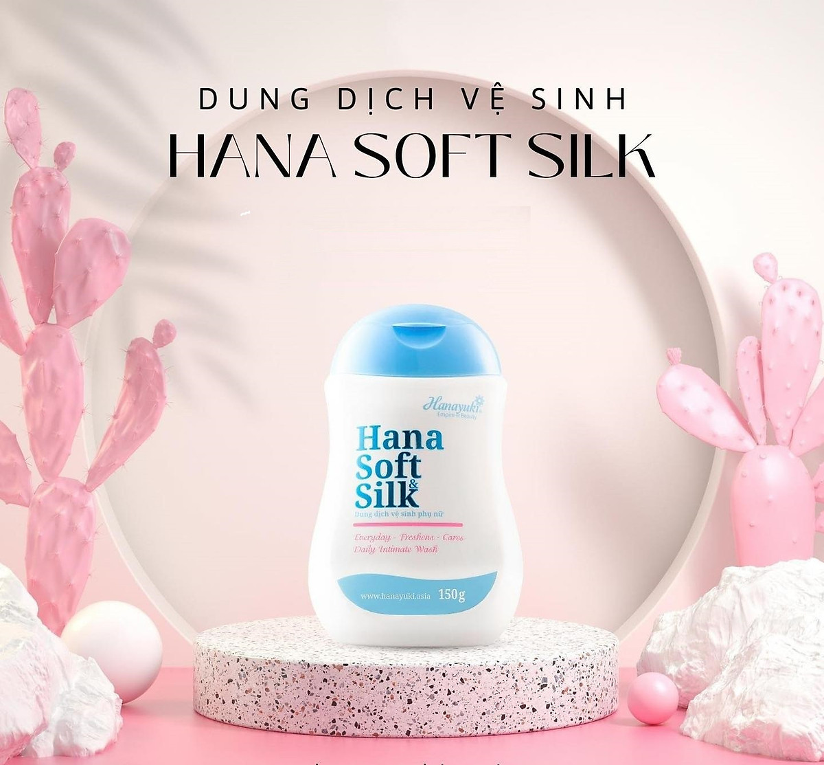 Dung dịch vệ sinh phụ nữ Hanayuki Hana Soft Silk