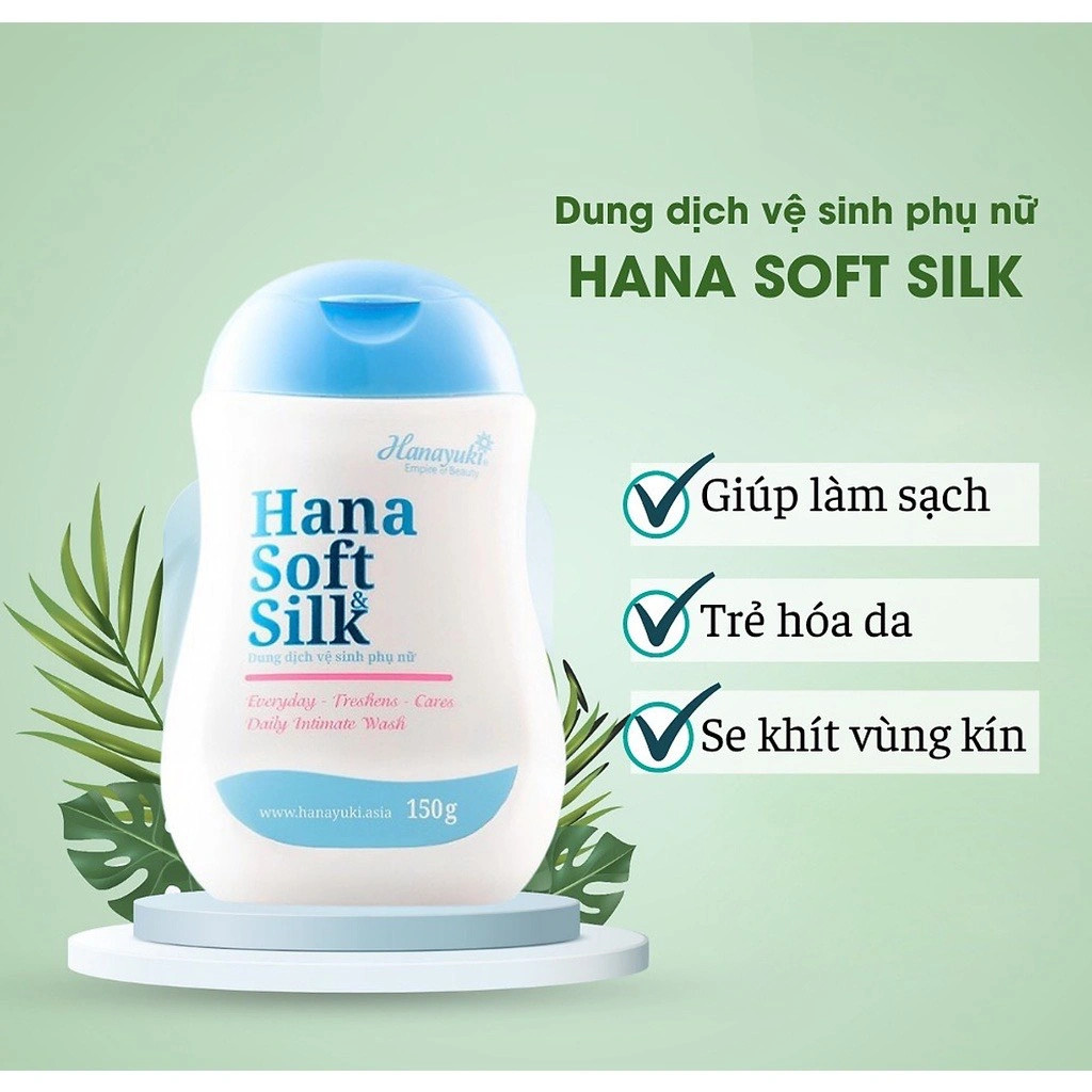 Dung dịch vệ sinh phụ nữ Hanayuki Hana Soft Silk