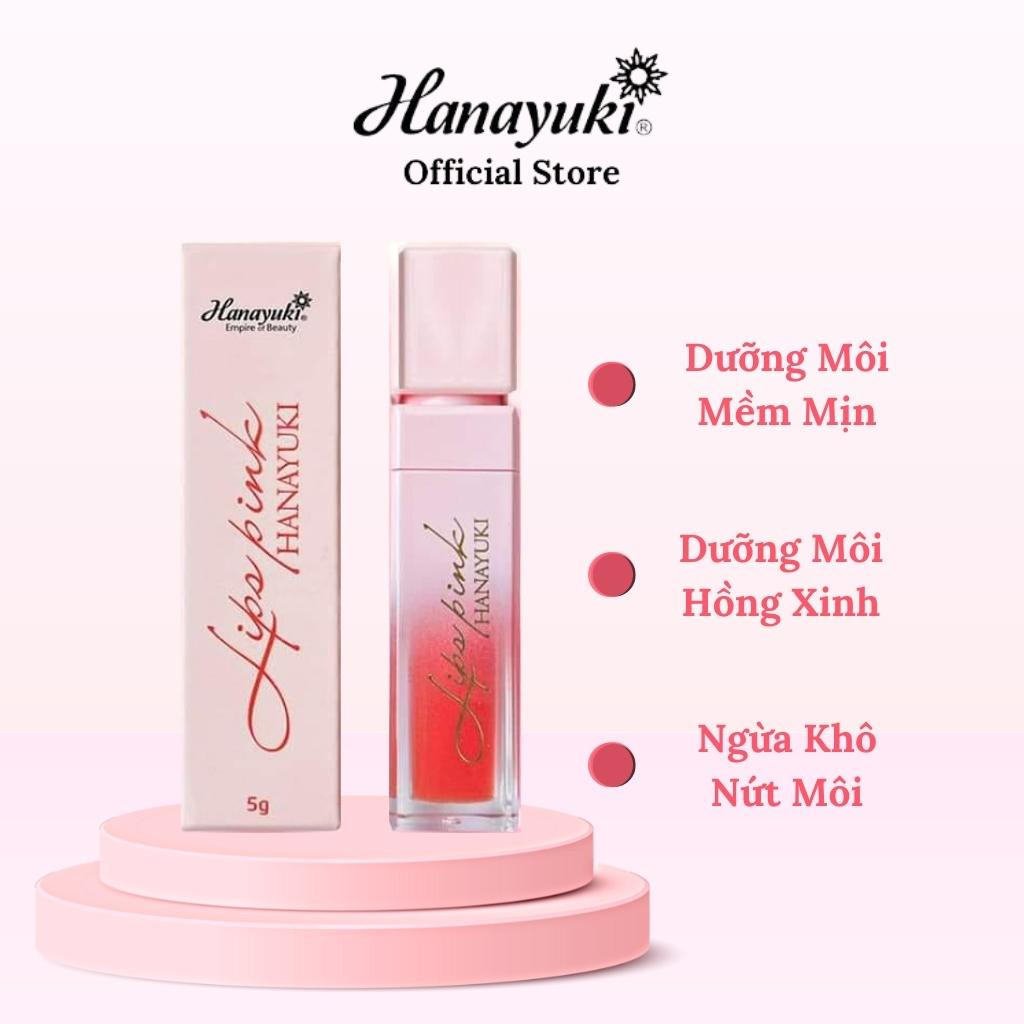 Son Dưỡng Hồng Môi Hanayuki Lips Pink