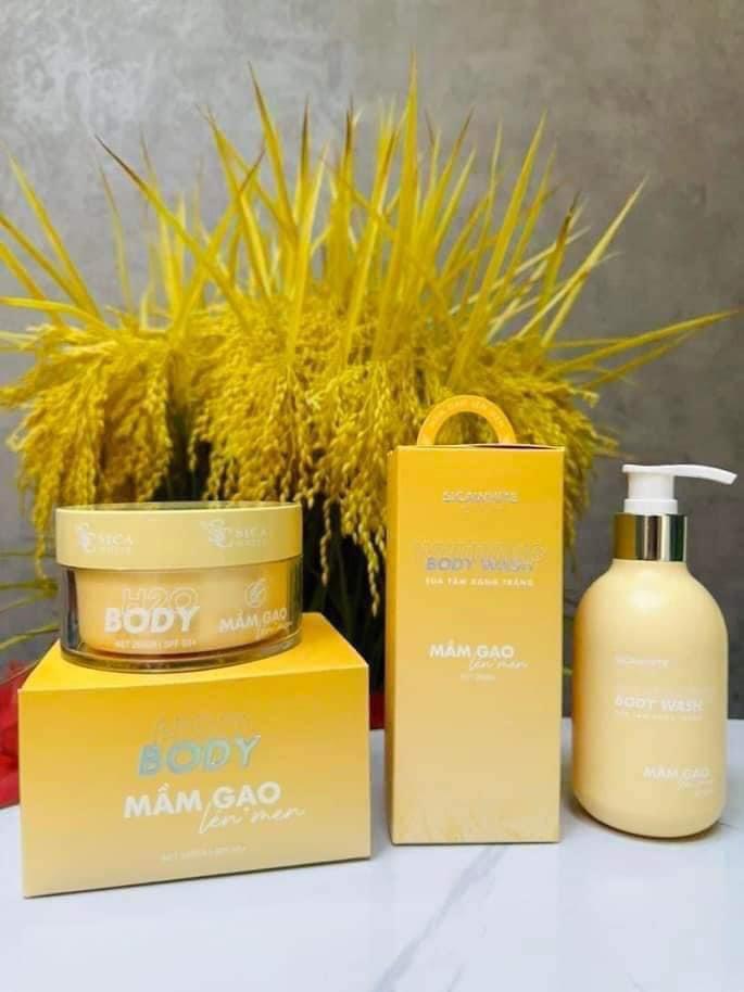 Trắng bật tông với Combo Mầm Gạo Lên Men